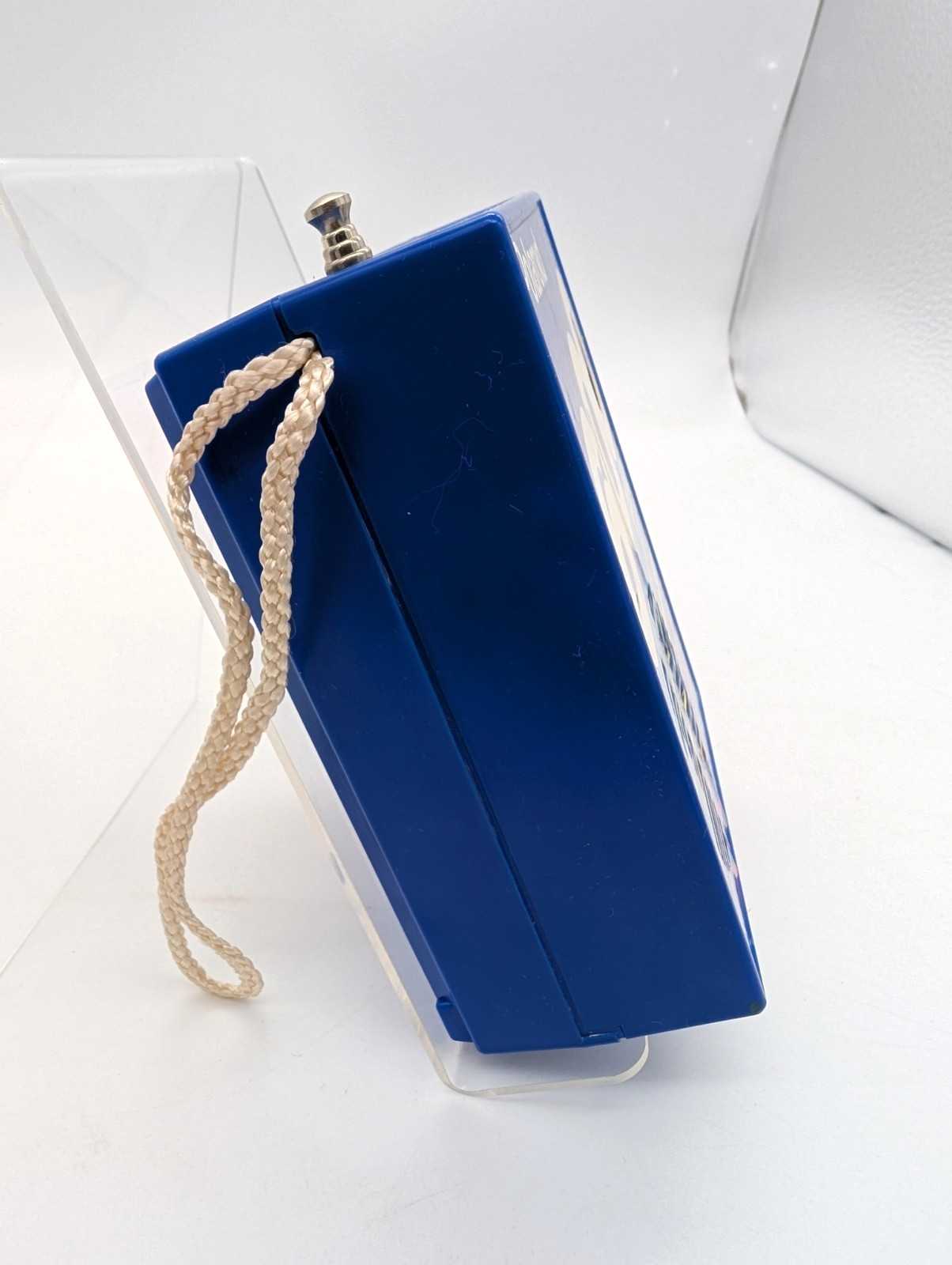 Vintage Polaroid 600 Plus Blue AM FM Promotional Radio With Box Tested - WORKS