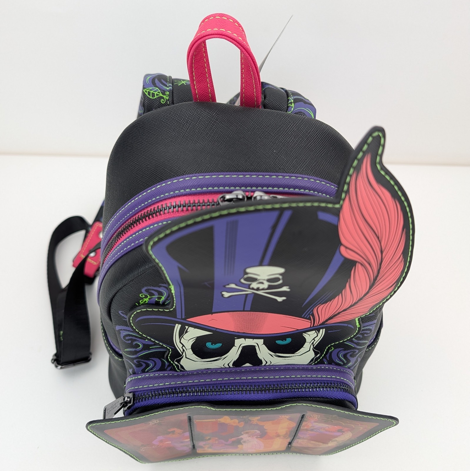 Loungefly Disney Dr Facilier Villains Mini Backpack Glow Lenticular Tarot NWT
