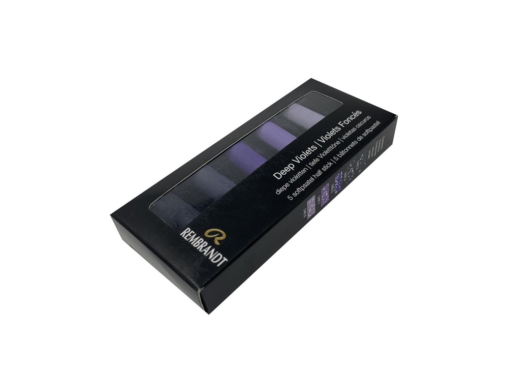 SOFT PASTEL SET DEEP VIOLETS 5CT REMBRANDT