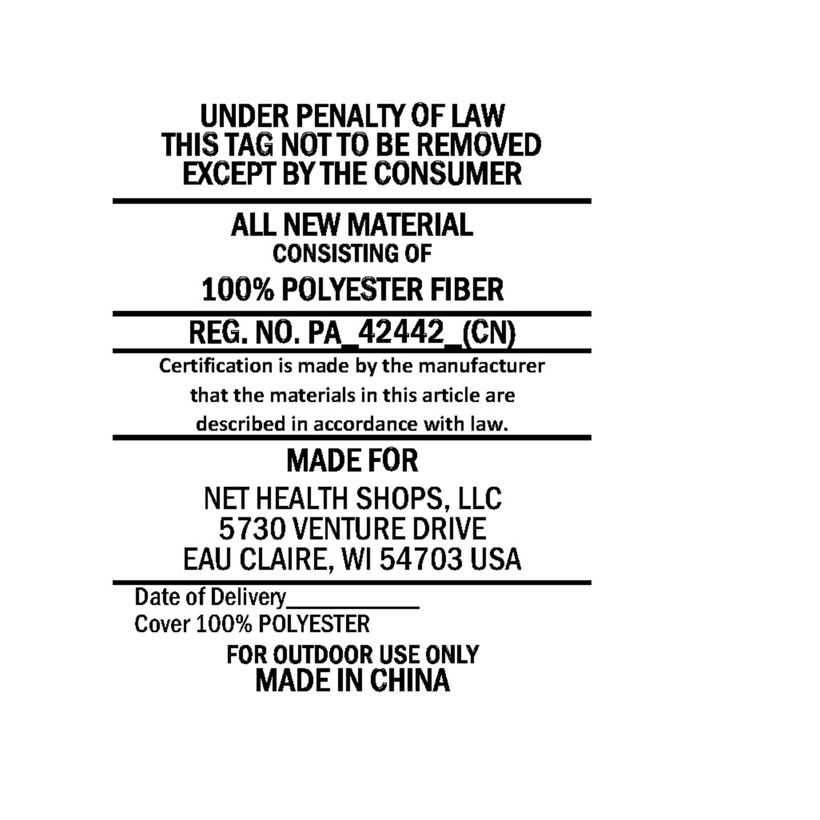 Large Quilted Hammock with Spreader Bar and Pillow - Blue Stripe by Sunnydaze