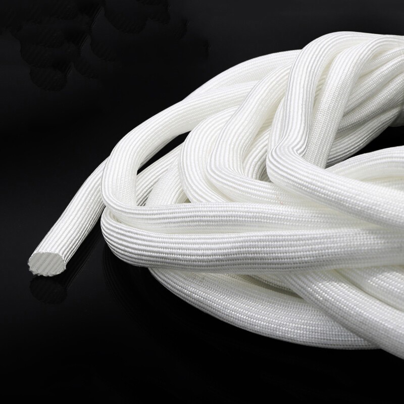 White Heat Resistant Sleeving Cable Wire High Temperature Component