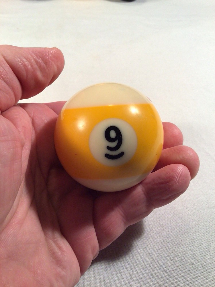 Vintage #9 Ball Replacement 9 Billiard Pool Solid!