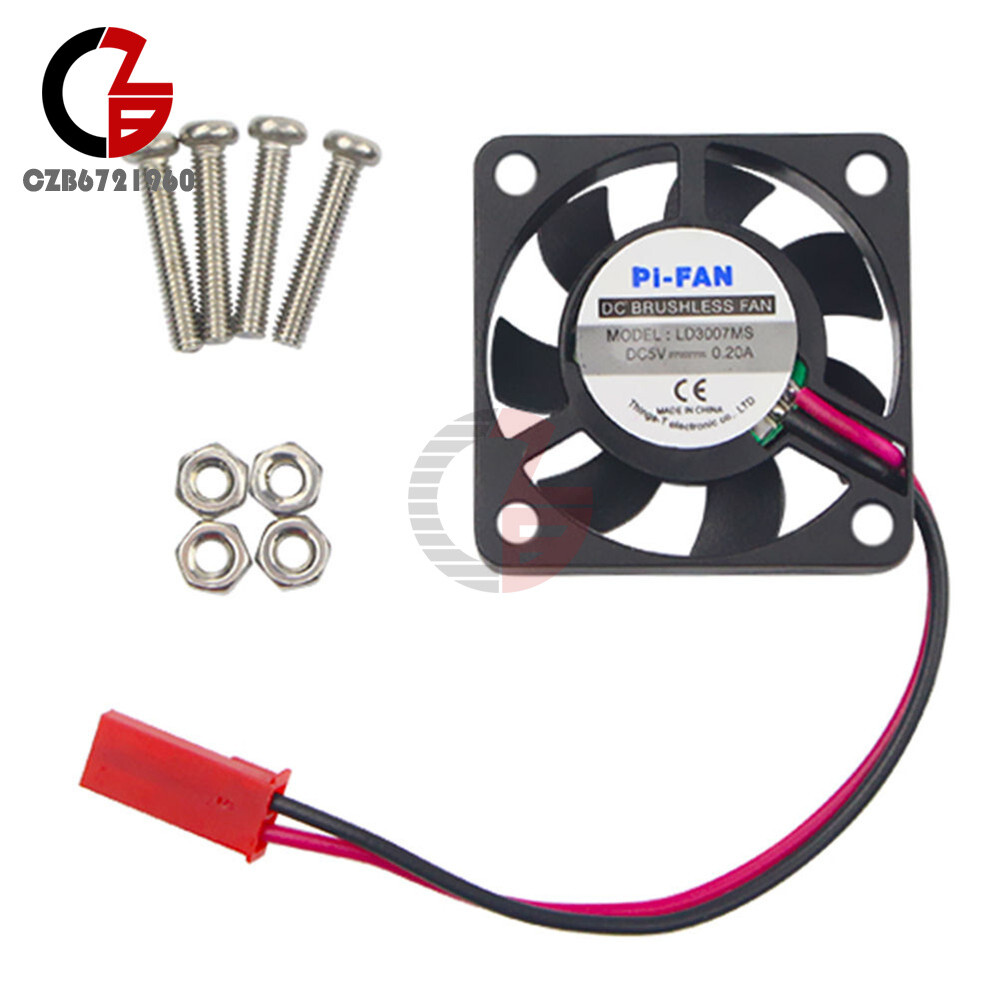 1PC Cooling Cooler Fan for Raspberry Pi Model B+ / Raspberry Pi 2/3 5V 0.2A