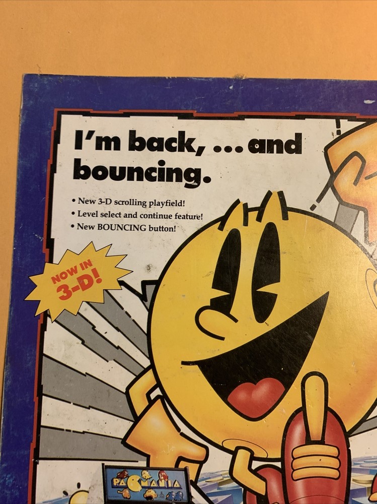 Poor condition pac Mania atari Wurlitzer Bubble Jukebox,,AD FLYER