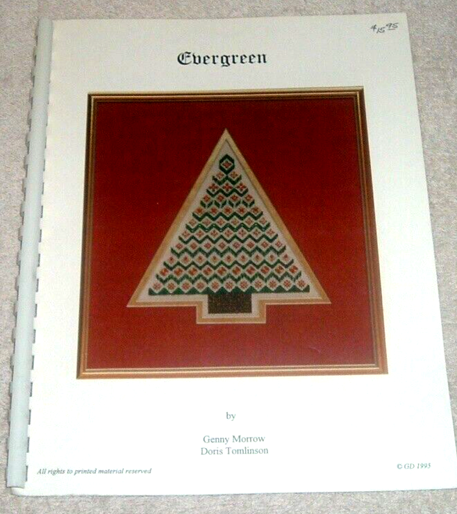 Evergreen Xmas Tree by Tomlinson & Morrow Needlepoint Pattern Chart Graph Book