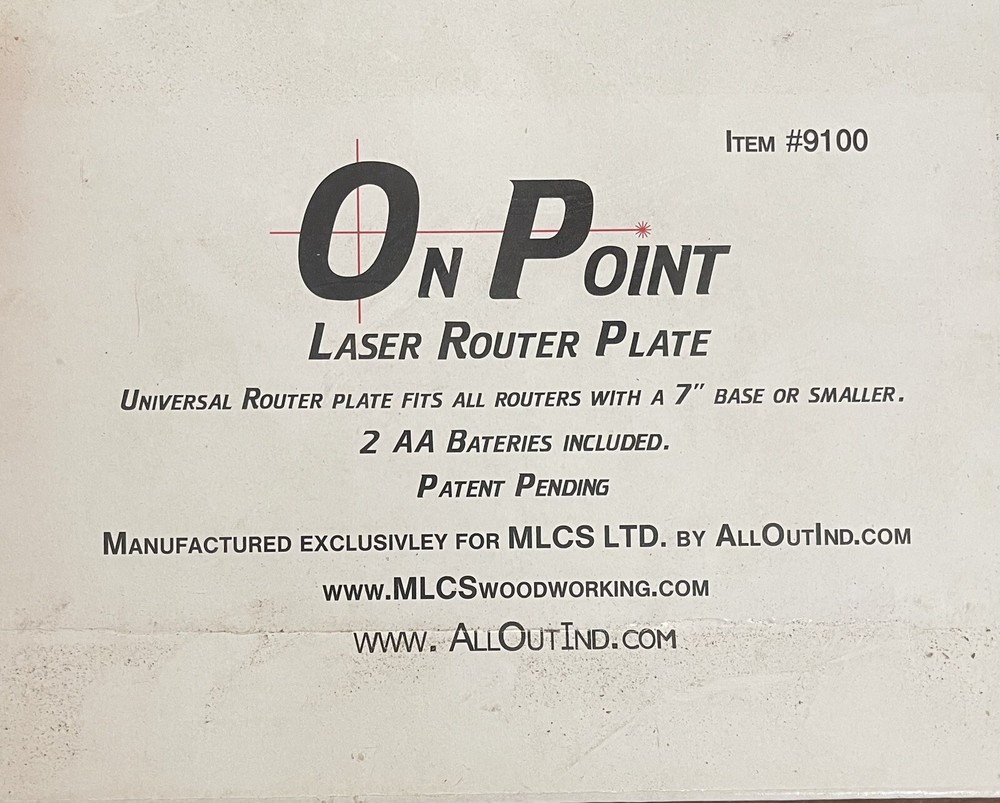 Router Plate Tool With Light Acrylic 7” Base Or Smaller On Point MLCS
