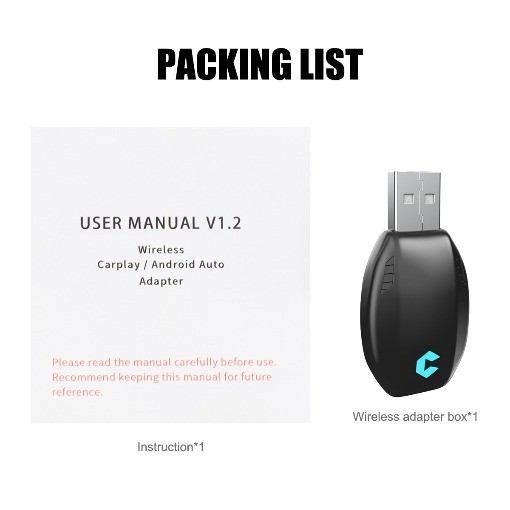 New Wireless CarPlay Adapter Wireless Carplay Dongle For iPhone Apple Plug&Play