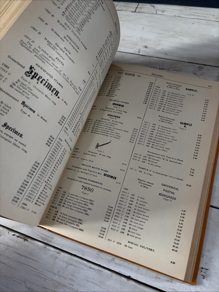 1940 United States Stamp Catalogue 18th Edition Rare Vintage