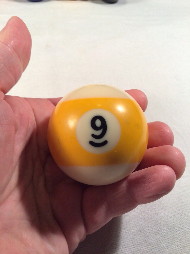 Vintage #9 Ball Replacement 9 Billiard Pool Solid!