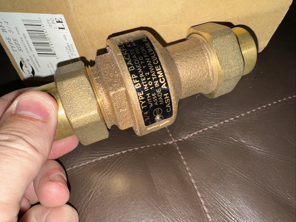 CASH-ACME 3/4' BACKFLOW PREVENTER Type BFP