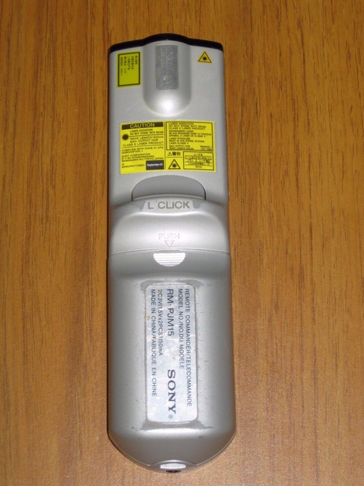 Sony Projector Remote Control RM-PJM15 w/ Integrated Laser Pointer