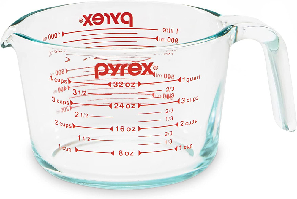 Pyrex 4-Cup Glass Measuring Cup For Baking and Cooking Dishwasher 4