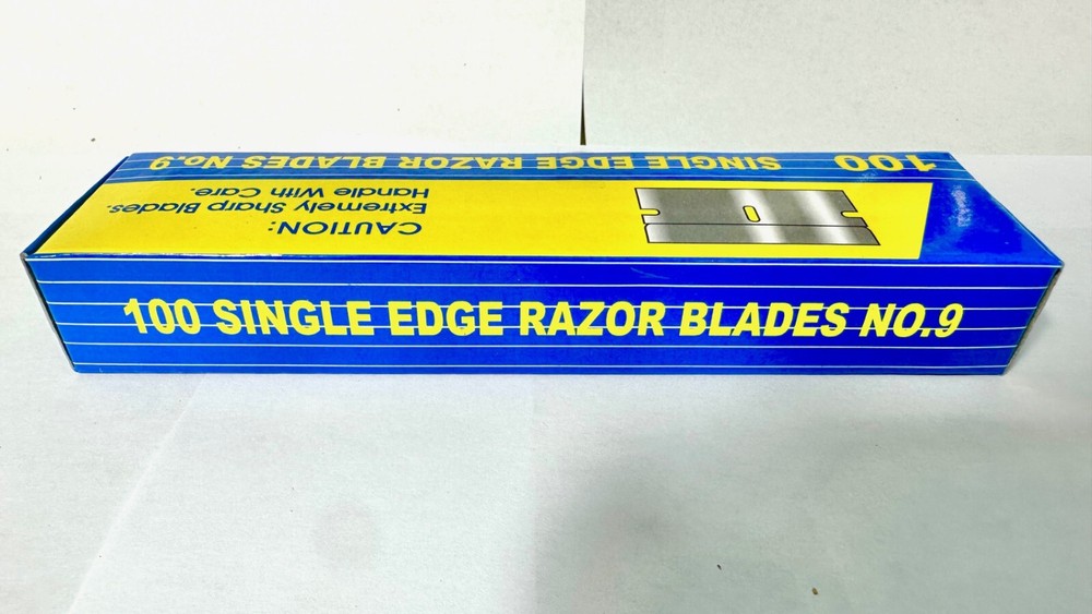 100 Single Edge Razor Blades Box Cutter Scraper Tool Sharp