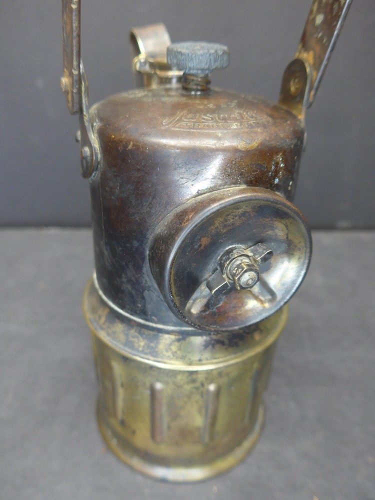 Vintage Justrite Large Miners Lantern