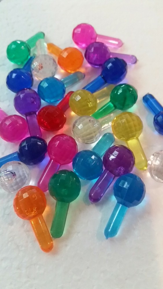"Ceramic" Tree Lights~Plastic~non-electric~Peg Lights(25) Large Assorted Globes