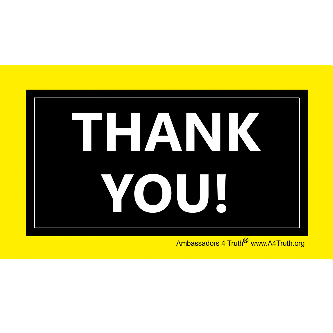 Thank You! | Gospel Tracts | Bible Tracts | Business Card Size | Pack of 50