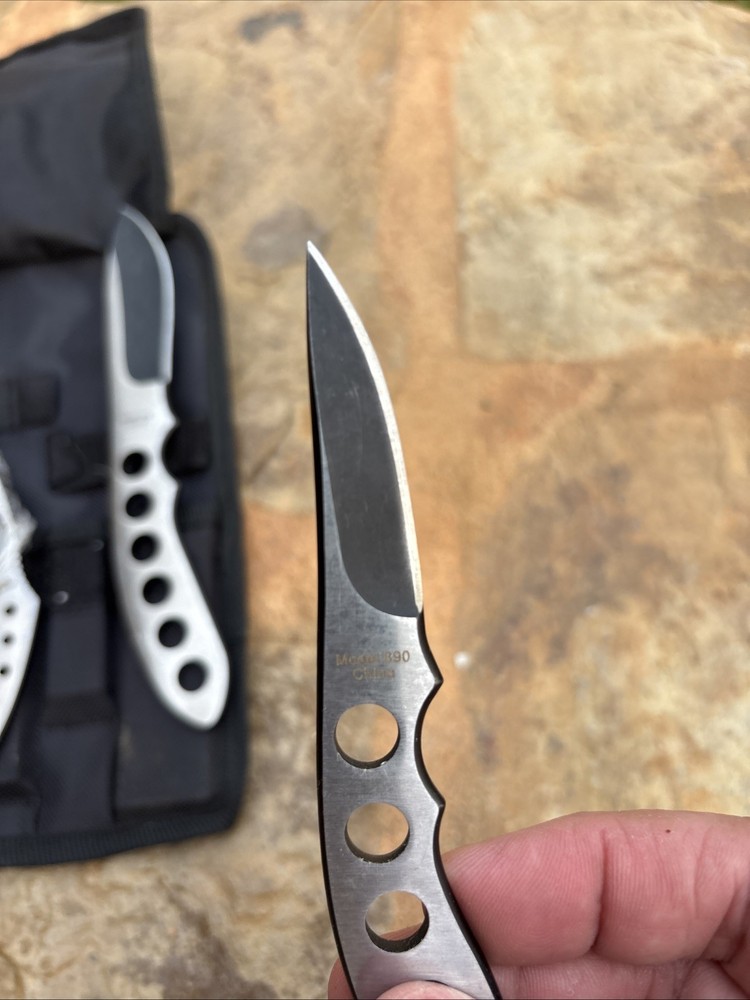 RMEF 3-Piece Game Processing Knife Set Boning Caping Gut Hook w/Case