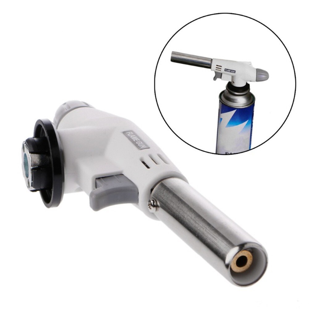 2PCS Kitchen Gas Torch Blow Torch w/Adjustable Flame Ignition Lighter Refillable