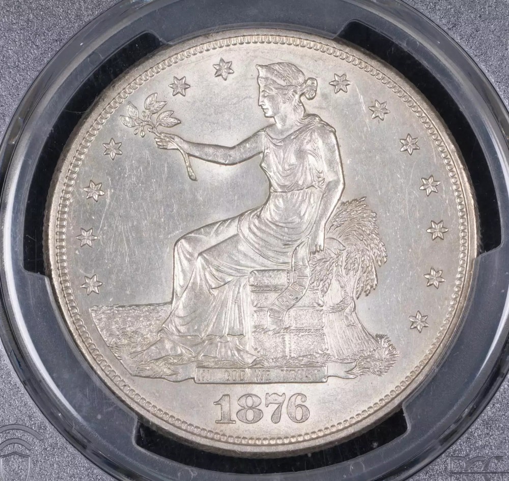 1876 S Silver Dollars Trade Dollars PCGS MS-62