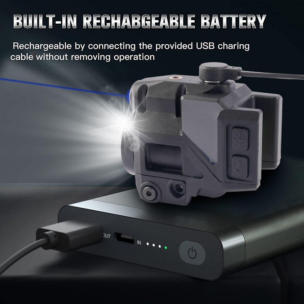 Green Red Blue Laser Sight 500lm Flashlight Combo For Glock 17 19 Taurus G2C G3C