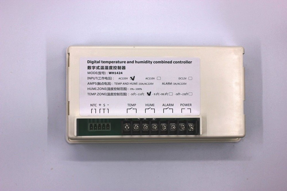 AC220V Digital Temperature And Humidity Controller Incubator Thermostat W sensor
