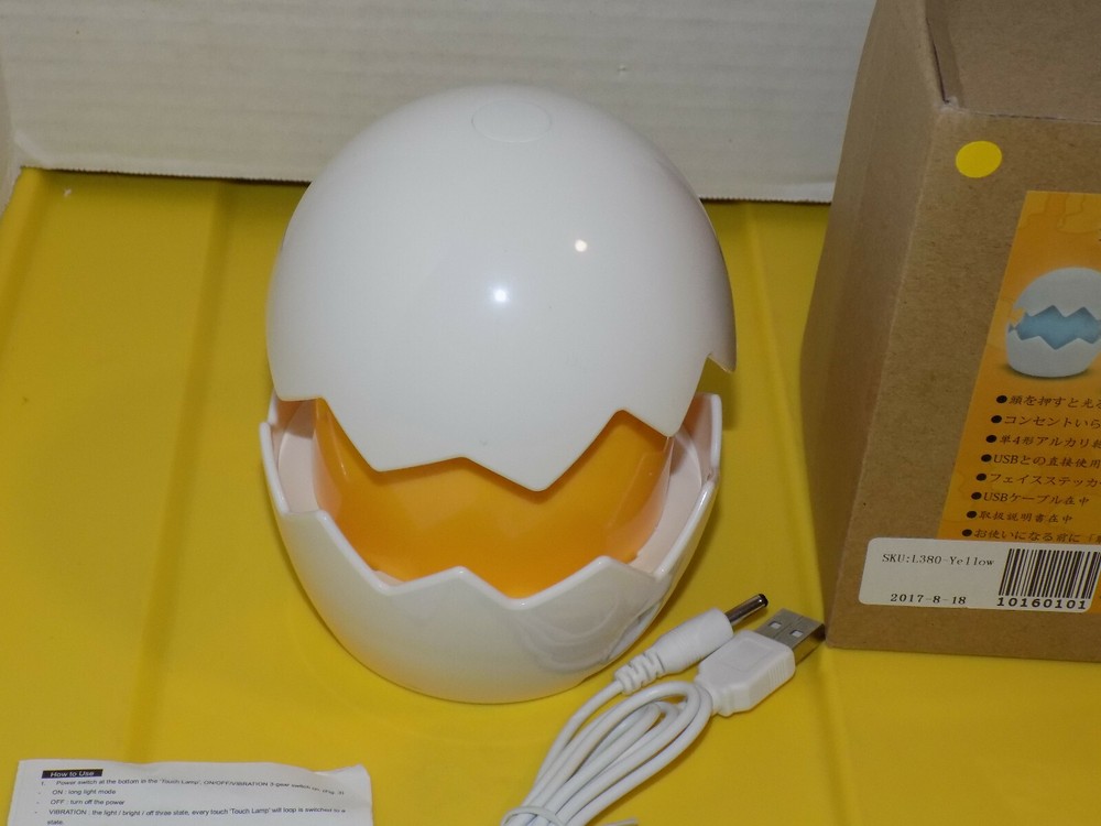 Easter Light for Decor Ecolor Easter Egg Shaped Light with Yellow LED
