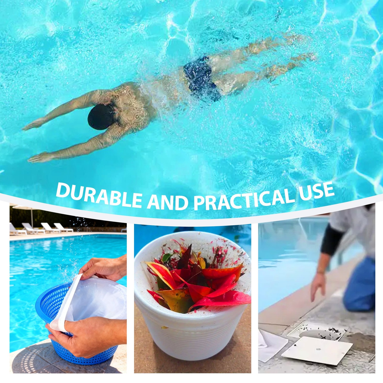 60PCS Filter Storage Pool Skimmer Socks Nylon Swimming Pool Filter Socks
