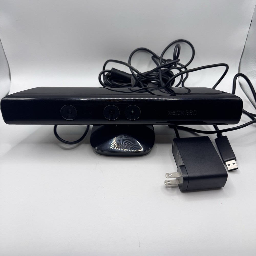 Xbox 360 Kinect Sensor w/ Power Adapter Tested Working Clean