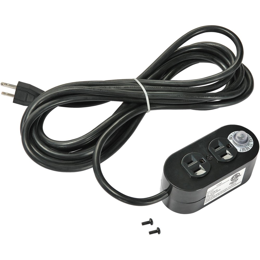 Dual Sided Electrical Outlet 15'L Cord 4 Outlets