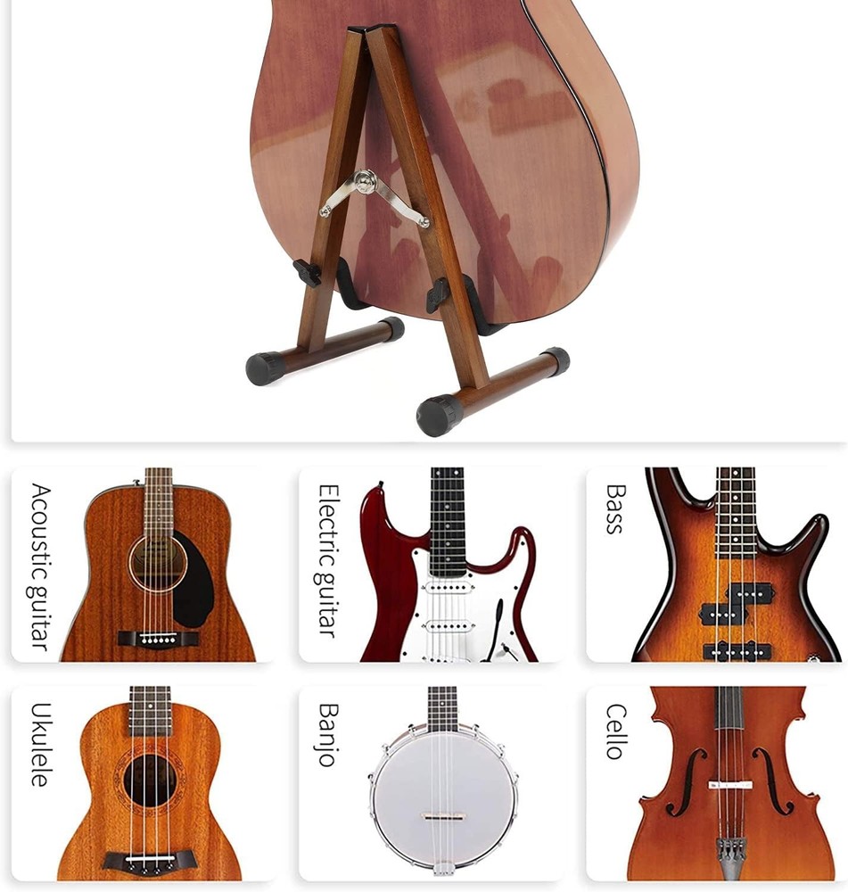 Foam Padded Guitar Floor Stand for Multiple Instruments
