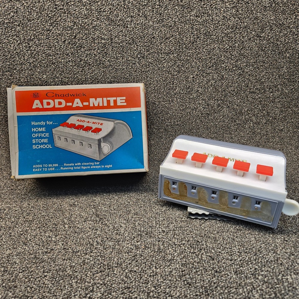 Vintage Chadwick Add-A-Mite Toy w/Box - Missing FacePlate