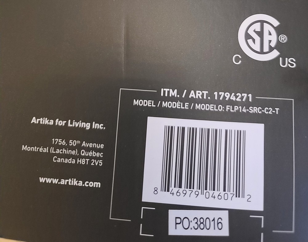 ARTIKA SUNRAY ULTRA THIN LED LIGHT PANEL WITH 3 TUNABLE COLORS.