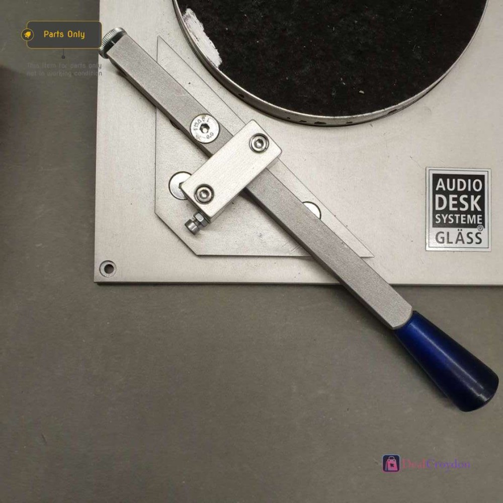 AUDIO DESK SYSTEME GLASS CD CUTTING LAITHE UNTESTED
