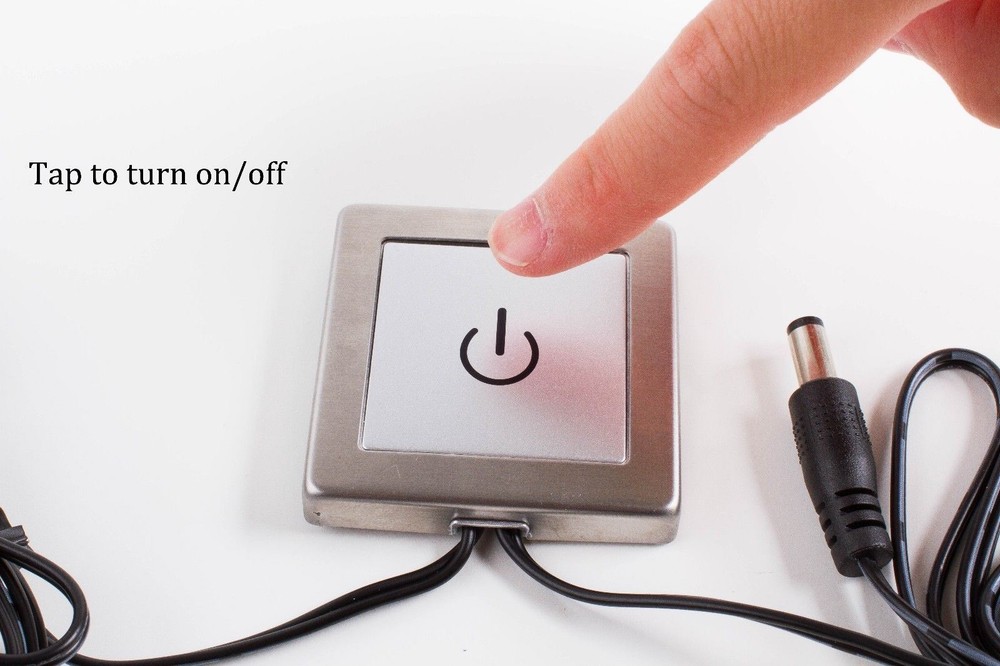 LEDupdates LED Touch Switch Dimmer for Under Cabinet LED Strip Tape Light Module