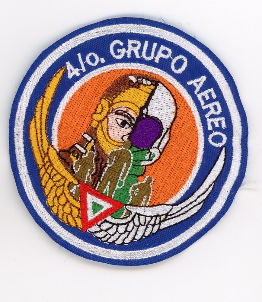 PATCH MEXICO AIR FORCE 4tH AIR GROUP SEW ON PARCHE