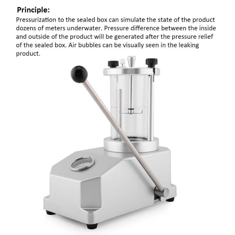 6 Watch Case Waterproof Pressure Tester Water Resistant Testing Machine COOL
