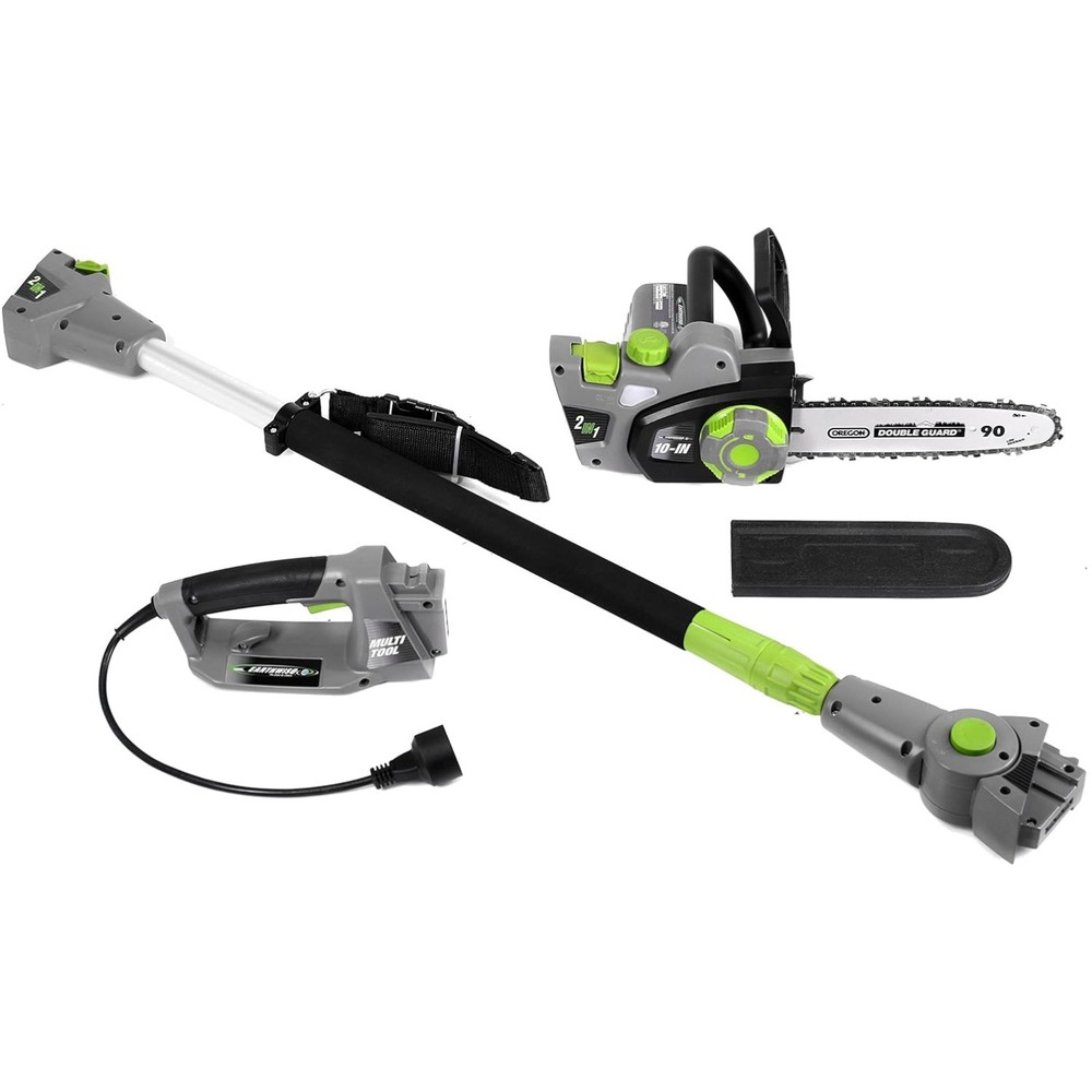 Dual Function Electric Pole Saw & Chainsaw - 5 Angle Settings & Safety Features