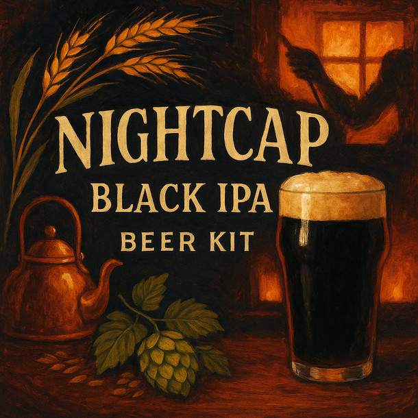 Label Peelers Nightcap Black IPA Beer Kit