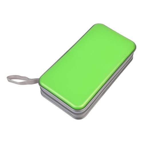 CD Case Hard Plastic CD Holder Protective DVD Disc Storage 96 Capacity Green
