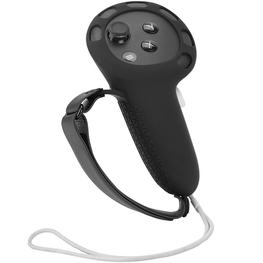 VR Controller Case Silicone Sleeve Handle Grip Cover With Strap for Meta Quest 3