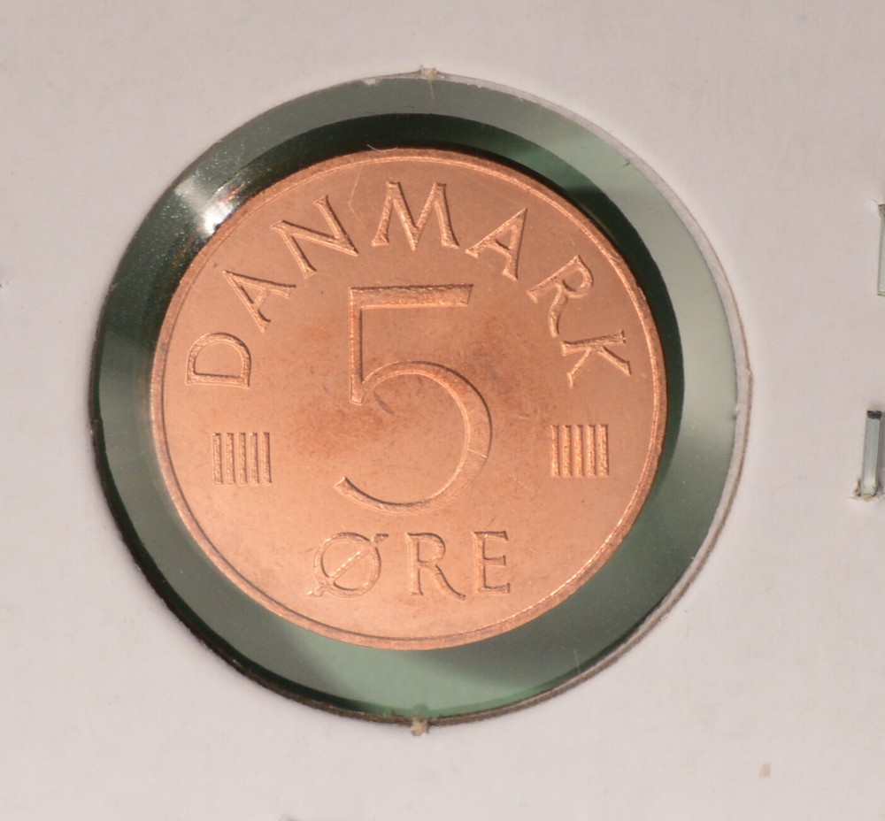 1987 Denmark 5 Ore - Uncirculated from original roll