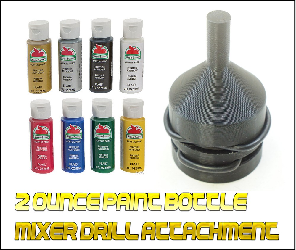 Vortex Mixer Spinner Stirrer Shaker Drill Attachment for 2oz Paint Bottles