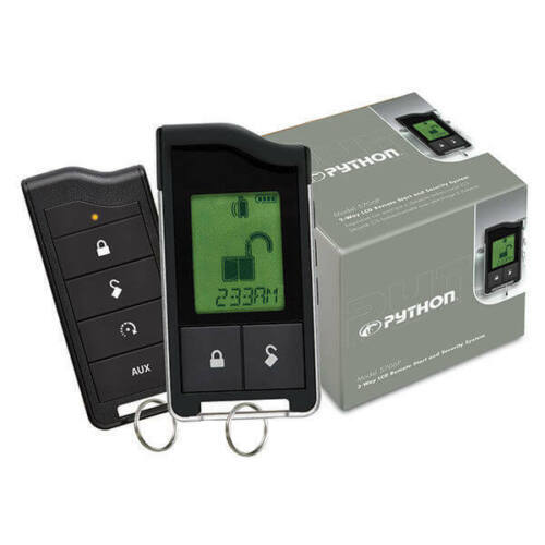 Python 5706P 2-Way LCD Car Alarm Security & Remote Start System 1-Mile Range