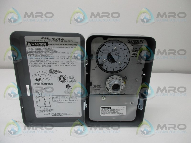 INTERMATIC G8045-20 DEFROST TIMER NSMP