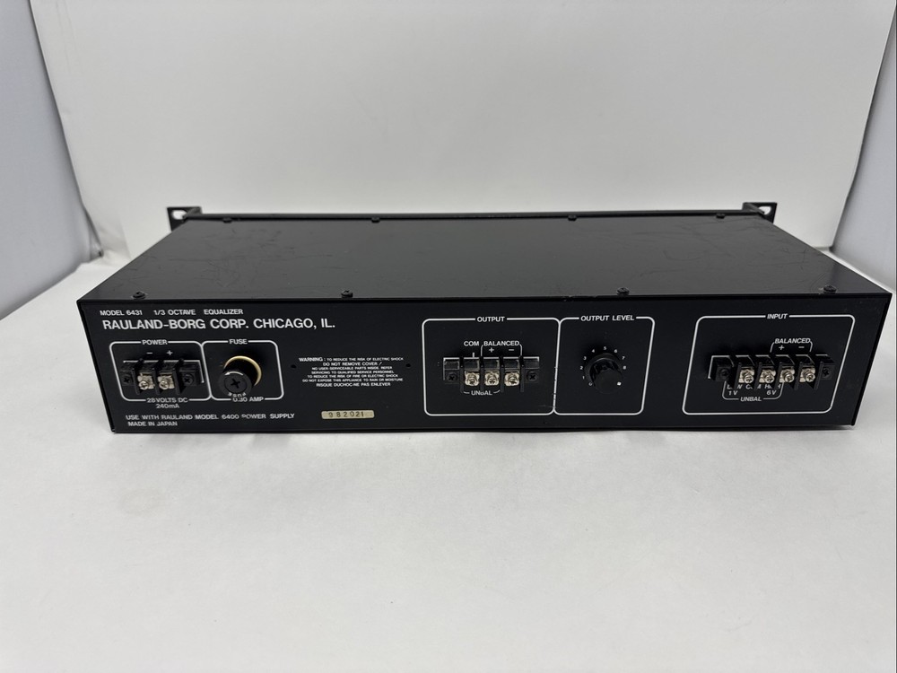 RAULAND MODEL 6431 1/3 OCTAVE EQUALIZER
