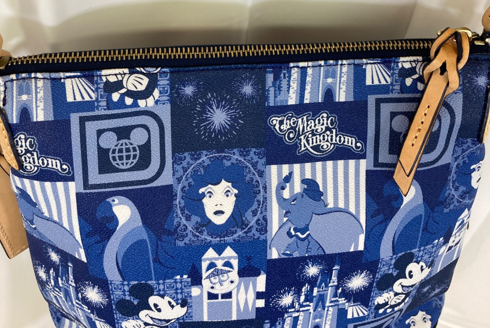 Disney Dooney & Bourke Letter Carrier NWT 2016 Magic Kingdom 45th Anniversary