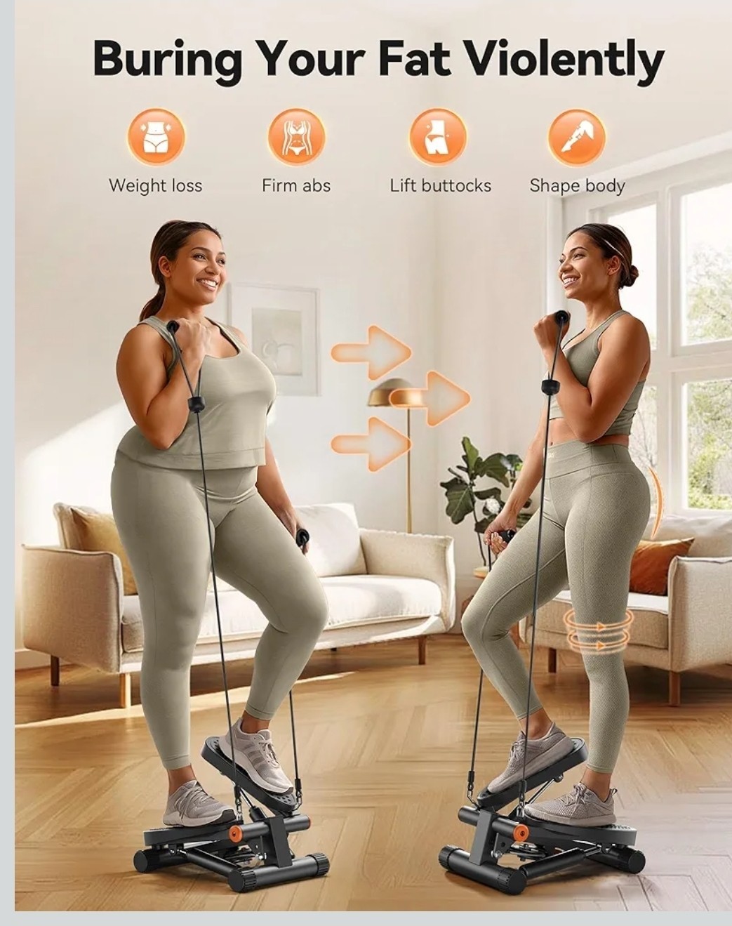 Steppers for Exercise,Mini Stepper with Exercise Equipment for Home Workouts NEW