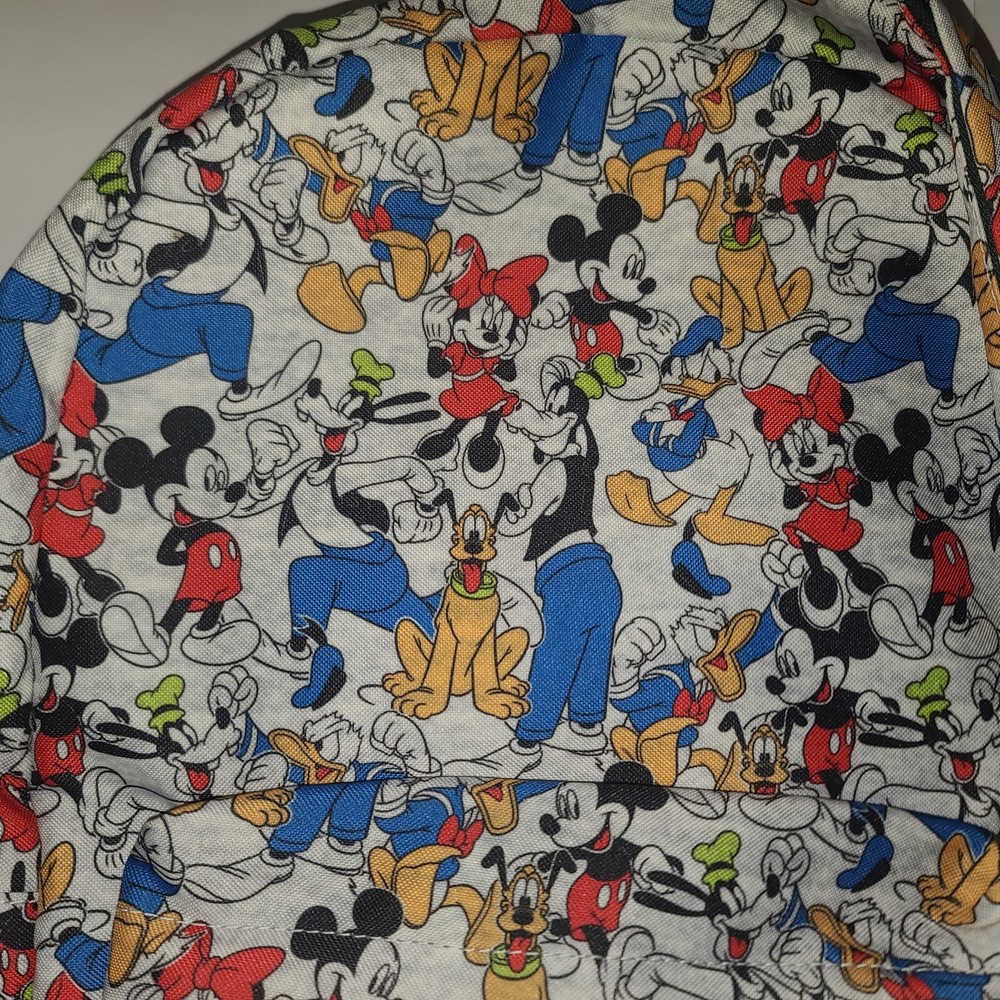 Disney Parks Fabulous 5 Gray Multicolor 18" Backpack Support Straps Medium Size