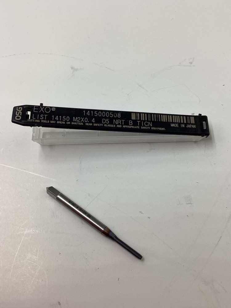 OSG 1415000508 Thread Size M2x0.40,Thread Limit D5,Chamfer 2.5P, Thread Forming
