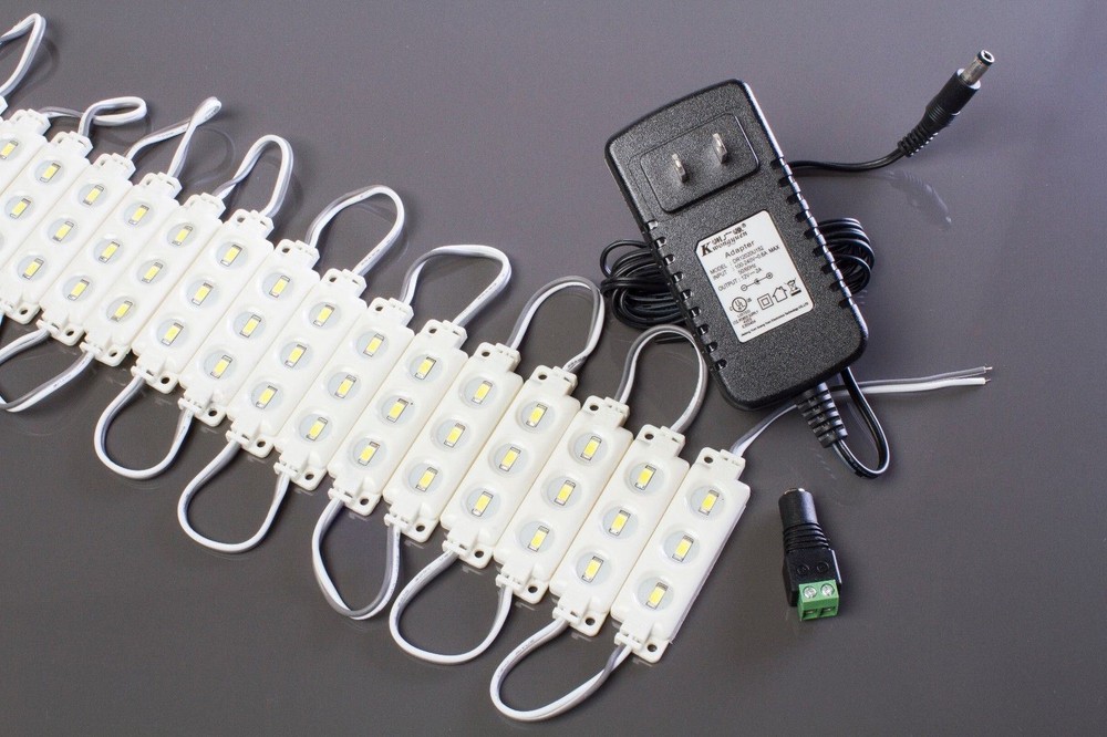 Showcase Display LED Light Module 5ft 10ft 15ft 20ft + UL Listed Power